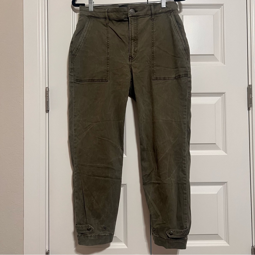 Express Women's Olive Ankle Jeans